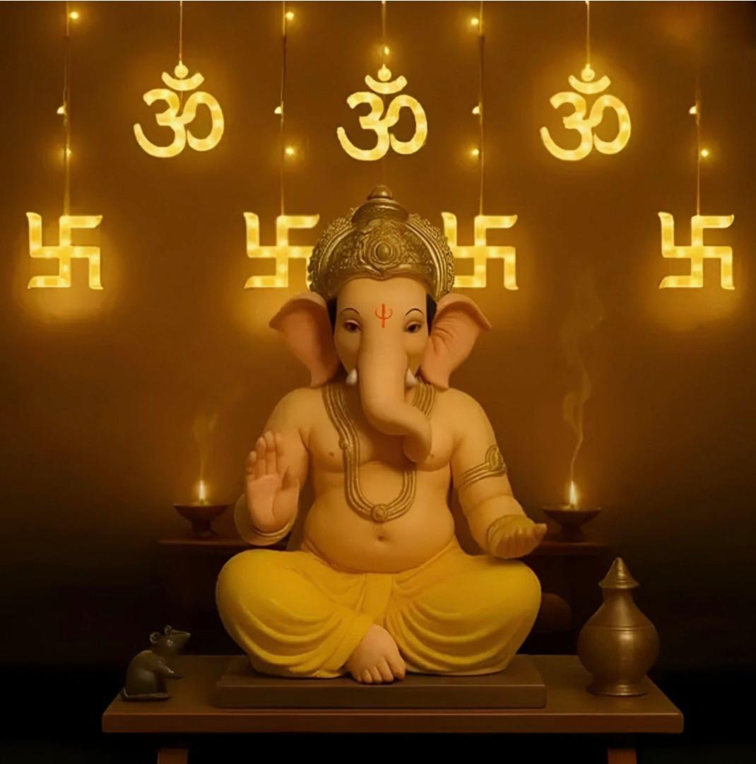Sacred Swastik LED String Lights