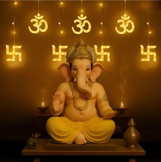 Sacred Swastik LED String Lights