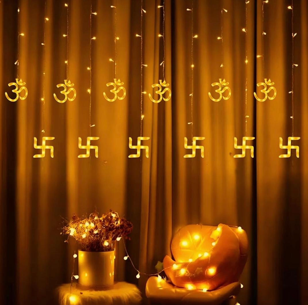 Sacred Swastik LED String Lights