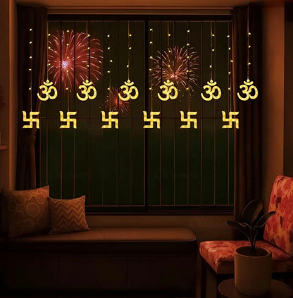 Sacred Swastik LED String Lights